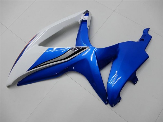 Weiß Blau GSXR 600 / 750 K8 08-10 Motorrad Verkleidung Weiß Blau GSXR 600 / 750 K8 08-10 Motorrad Verkleidung