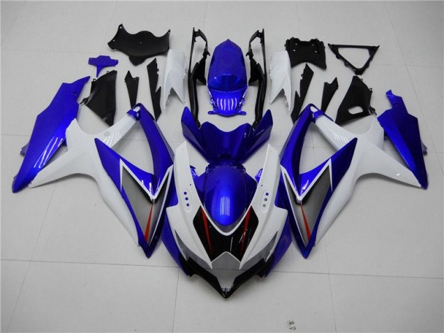 Weiß Blau GSXR 600 / 750 K8 08-10 Motorrad Verkleidungen