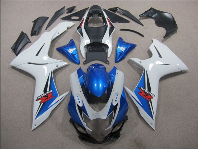 Weiß Blau GSXR 600 K11 11-24 Motorrad Verkleidungen Weiß Blau GSXR 600 K11 11-24 Motorrad Verkleidungen