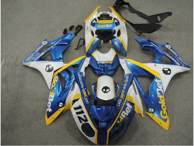 Weiß Blau GoldBet 112 S1000RR 09-14 Motorrad Verkleidungen Weiß Blau GoldBet 112 S1000RR 09-14 Motorrad Verkleidungen