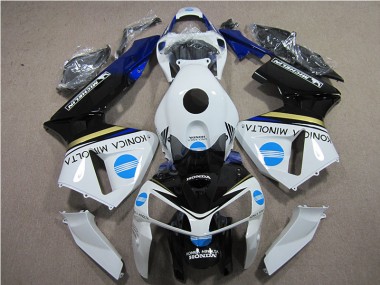 Weiß Blau Konica Minolta CBR 600 RR 05-06 Motorrad Verkleidungen