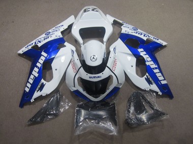 Weiß Blau Motul GSXR 750 K1 K2 K3 01-03 Motorrad Verkleidungen