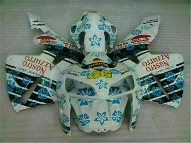 Weiß Blau Nastro Azzurro 46 CBR 600 RR 05-06 Motorrad Verkleidung