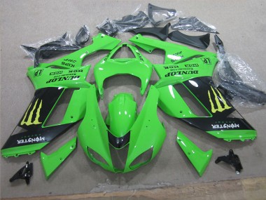 Weiß Blau Ninja ZX6R 07-08 Motorrad Verkleidungen