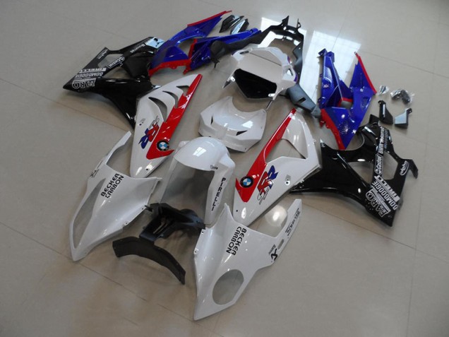Weiß Blau Rot Becker Carbon S1000RR 09-14 Motorrad Verkleidungen Weiß Blau Rot Becker Carbon S1000RR 09-14 Motorrad Verkleidungen