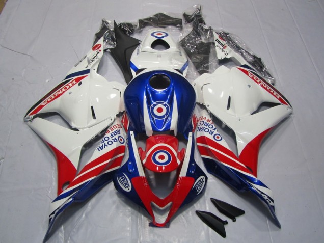 Weiß Blau Rot CBR 600 RR 09-12 Motorrad Verkleidung