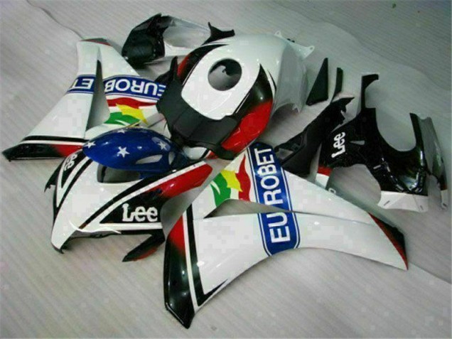Weiß Blau Rot Eurobet Lee CBR 1000 RR 08-11 Motorrad Verkleidungen Weiß Blau Rot Eurobet Lee CBR 1000 RR 08-11 Motorrad Verkleidungen