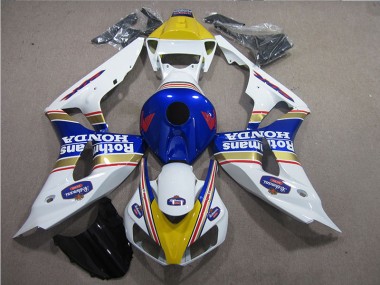 Weiß Blau Rothmans CBR 1000 RR 06-07 Motorrad Verkleidungen