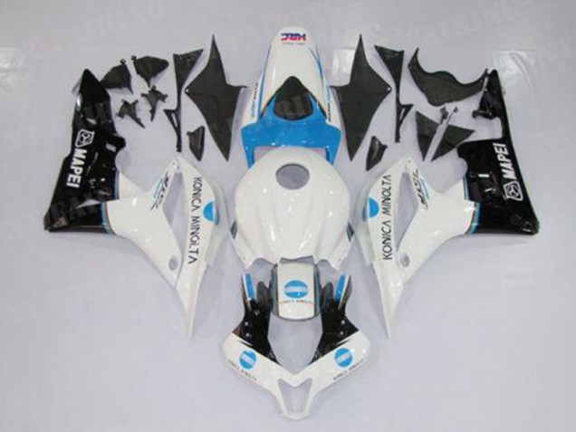 Weiß Blau Schwarz CBR 600 RR 07-08 Motorrad Verkleidungen Weiß Blau Schwarz CBR 600 RR 07-08 Motorrad Verkleidungen
