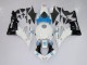 Weiß Blau Schwarz CBR 600 RR 07-08 Motorrad Verkleidungen Weiß Blau Schwarz CBR 600 RR 07-08 Motorrad Verkleidungen