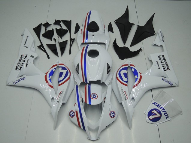 Weiß CBR 600 RR 07-08 Motorrad Verkleidung Weiß CBR 600 RR 07-08 Motorrad Verkleidung