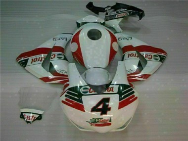 Weiß Castrol 4 CBR 1000 RR 08-11 Motorrad Verkleidungen