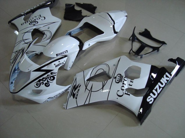 Weiß Corona GSXR 1000 K3 03-04 Motorrad Verkleidungen Weiß Corona GSXR 1000 K3 03-04 Motorrad Verkleidungen