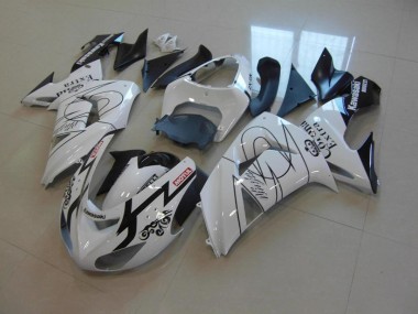 Weiß Corona ZX10R 06-07 Motorrad Verkleidungen