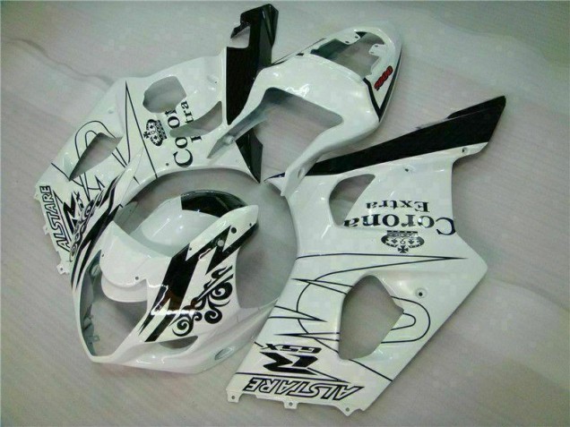 Weiß GSXR 1000 K3 03-04 Motorrad Vollverkleidung Weiß GSXR 1000 K3 03-04 Motorrad Vollverkleidung