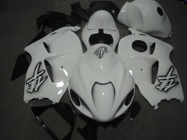 Weiß GSXR 1300 Hayabusa 96-07 Motorrad Vollverkleidung Weiß GSXR 1300 Hayabusa 96-07 Motorrad Vollverkleidung