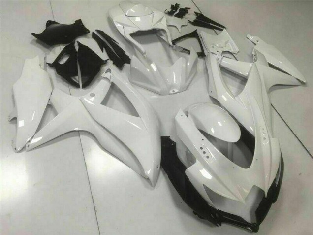Weiß GSXR 600 / 750 K8 08-10 Motorrad Vollverkleidung Weiß GSXR 600 / 750 K8 08-10 Motorrad Vollverkleidung