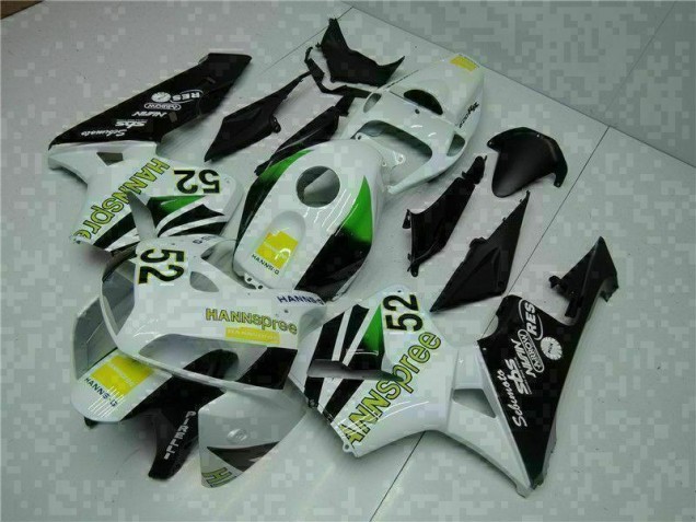 Weiß Gelb Grün 52 CBR 600 RR 05-06 Motorrad Verkleidungen Weiß Gelb Grün 52 CBR 600 RR 05-06 Motorrad Verkleidungen