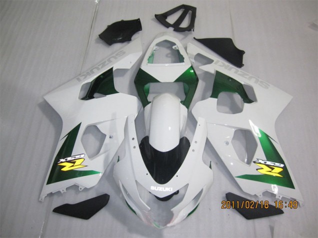 Weiß Grün GSXR 600 K4 04-05 Motorrad Verkleidungen Weiß Grün GSXR 600 K4 04-05 Motorrad Verkleidungen