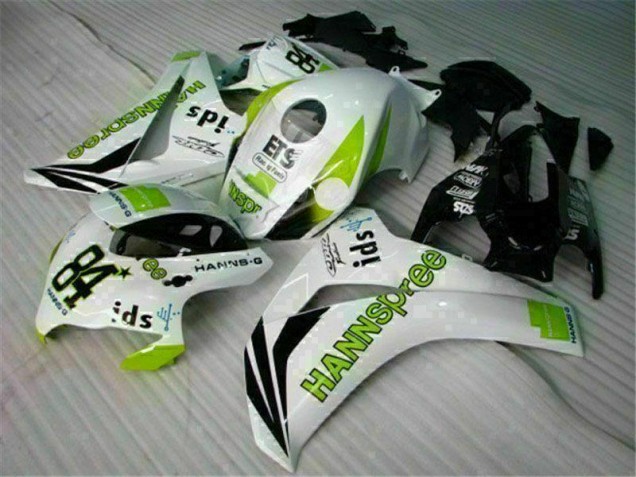 Weiß Grün Hannspree 84 CBR 1000 RR 08-11 Motorrad Verkleidungen Weiß Grün Hannspree 84 CBR 1000 RR 08-11 Motorrad Verkleidungen