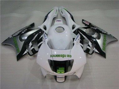 Weiß Grün Hannspree CBR 600 F3 95-98 Motorrad Verkleidungen