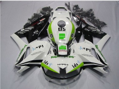 Weiß Grün Hannspree ETS CBR 600 RR 13-21 Motorrad Verkleidungen