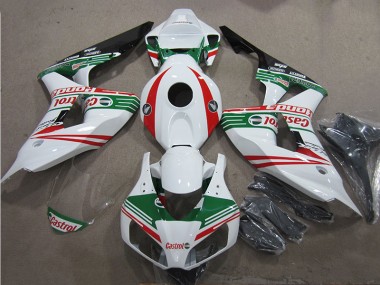 Weiß Grün Rot Castrol CBR 1000 RR 06-07 Motorrad Verkleidungen