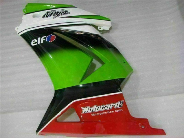 Weiß Grün Schwarz Ninja EX250 08-12 Motorrad Verkleidungen Weiß Grün Schwarz Ninja EX250 08-12 Motorrad Verkleidungen