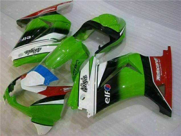 Weiß Grün Schwarz Ninja EX250 08-12 Motorrad Verkleidungen Weiß Grün Schwarz Ninja EX250 08-12 Motorrad Verkleidungen