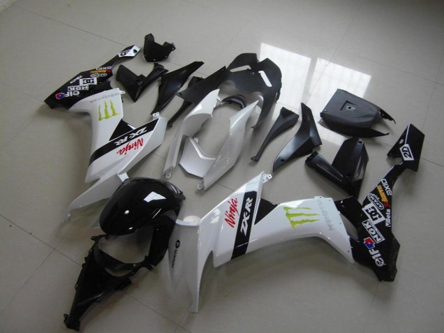 Weiß Monster ZX10R 08-10 Motorrad Verkleidungen Weiß Monster ZX10R 08-10 Motorrad Verkleidungen