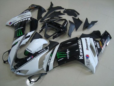 Weiß Monster ZX6R 07-08 Motorrad Verkleidungen