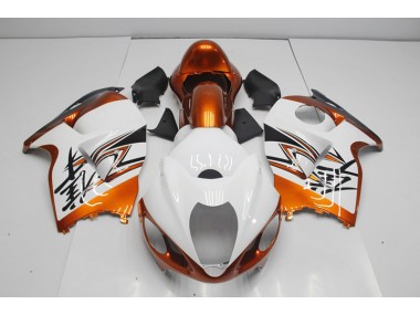 Weiß Orange GSXR 1300 Hayabusa 96-07 Motorrad Verkleidungen