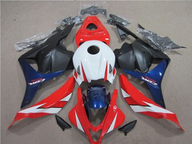 Weiß Rot Blau CBR 600 RR 09-12 Motorrad Verkleidungen