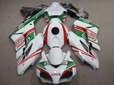 Weiß Rot Castrol CBR 1000 RR 04-05 Motorrad Verkleidungen