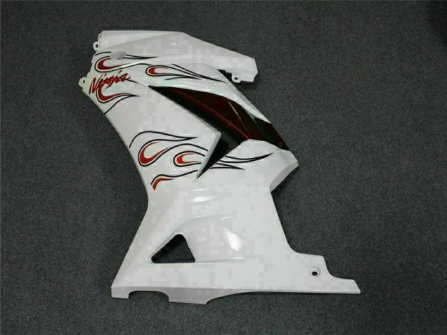 Weiß Rot EX250 08-12 Motorrad Verkleidungen Weiß Rot EX250 08-12 Motorrad Verkleidungen