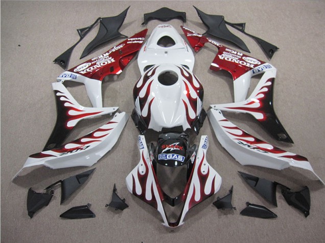 Weiß Rot Flamme Hai CBR 1000 RR 04-05 Motorrad Verkleidungen Weiß Rot Flamme Hai CBR 1000 RR 04-05 Motorrad Verkleidungen