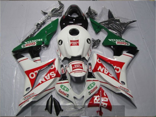 Weiß Rot Grün San Carlo Castrol CBR 600 RR 07-08 Motorrad Verkleidungen
