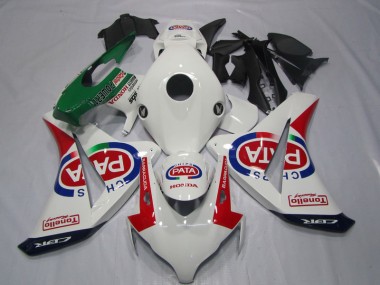 Weiß Rot PATA CBR 1000 RR 08-11 Motorrad Verkleidung