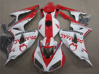Weiß Rot PRAMAC CBR 1000 RR 06-07 Motorrad Verkleidungen