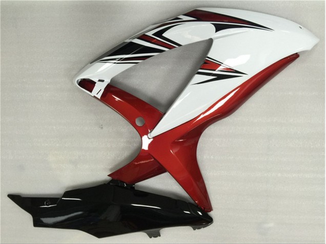 Weiß Rot Schwarz GSXR 600 / 750 K8 08-10 Motorrad Verkleidungen Weiß Rot Schwarz GSXR 600 / 750 K8 08-10 Motorrad Verkleidungen