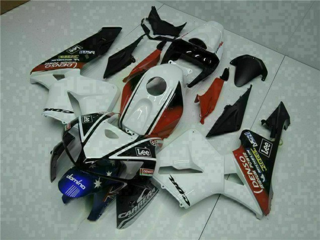 Weiß Rot Schwarz Lee CBR 600 RR 05-06 Motorrad Verkleidungen Weiß Rot Schwarz Lee CBR 600 RR 05-06 Motorrad Verkleidungen