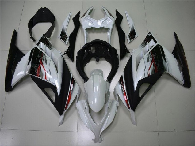 Weiß Schwarz EX300 13-16 Motorrad Verkleidungen Weiß Schwarz EX300 13-16 Motorrad Verkleidungen
