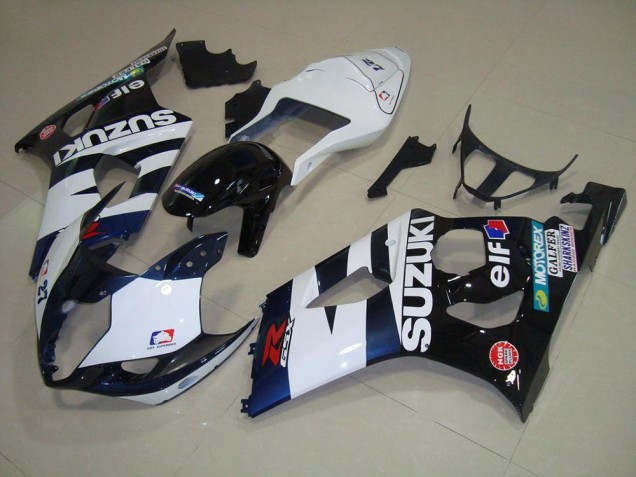 Weiß Schwarz Elf GSXR 1000 K3 03-04 Motorrad Verkleidungen Weiß Schwarz Elf GSXR 1000 K3 03-04 Motorrad Verkleidungen