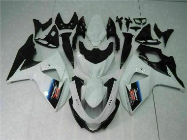 Weiß Schwarz GSXR 1000 K9 09-16 Motorrad Vollverkleidung