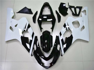 Weiß Schwarz GSXR 600 / 750 K4 04-05 Motorrad Verkleidung