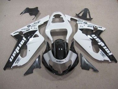Weiß Schwarz GSXR 600 K1 K2 K3 01-03 Motorrad Verkleidungen