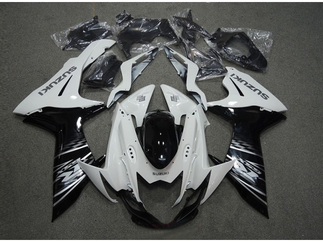 Weiß Schwarz GSXR 600 K11 11-24 Motorrad Verkleidungen Weiß Schwarz GSXR 600 K11 11-24 Motorrad Verkleidungen
