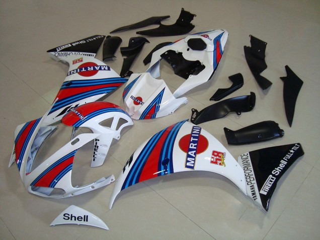 Weiß Schwarz Martini R1 12-14 Motorrad Verkleidungen Weiß Schwarz Martini R1 12-14 Motorrad Verkleidungen
