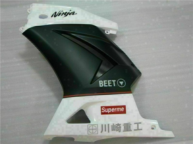 Weiß Schwarz Ninja 3M EX250 08-12 Motorrad Verkleidungen Weiß Schwarz Ninja 3M EX250 08-12 Motorrad Verkleidungen