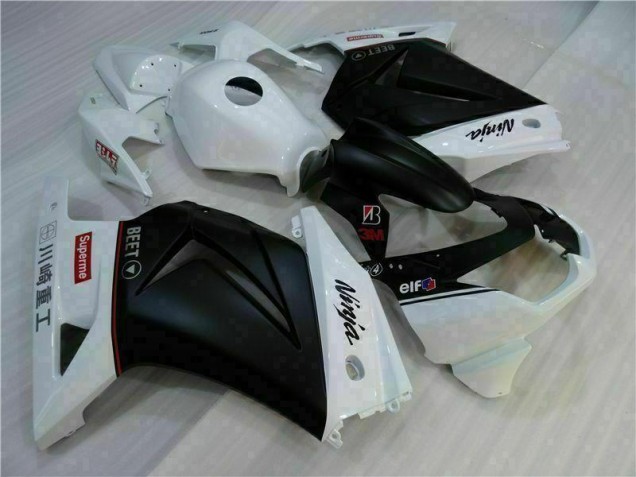 Weiß Schwarz Ninja EX250 08-12 Motorrad Verkleidungen Weiß Schwarz Ninja EX250 08-12 Motorrad Verkleidungen